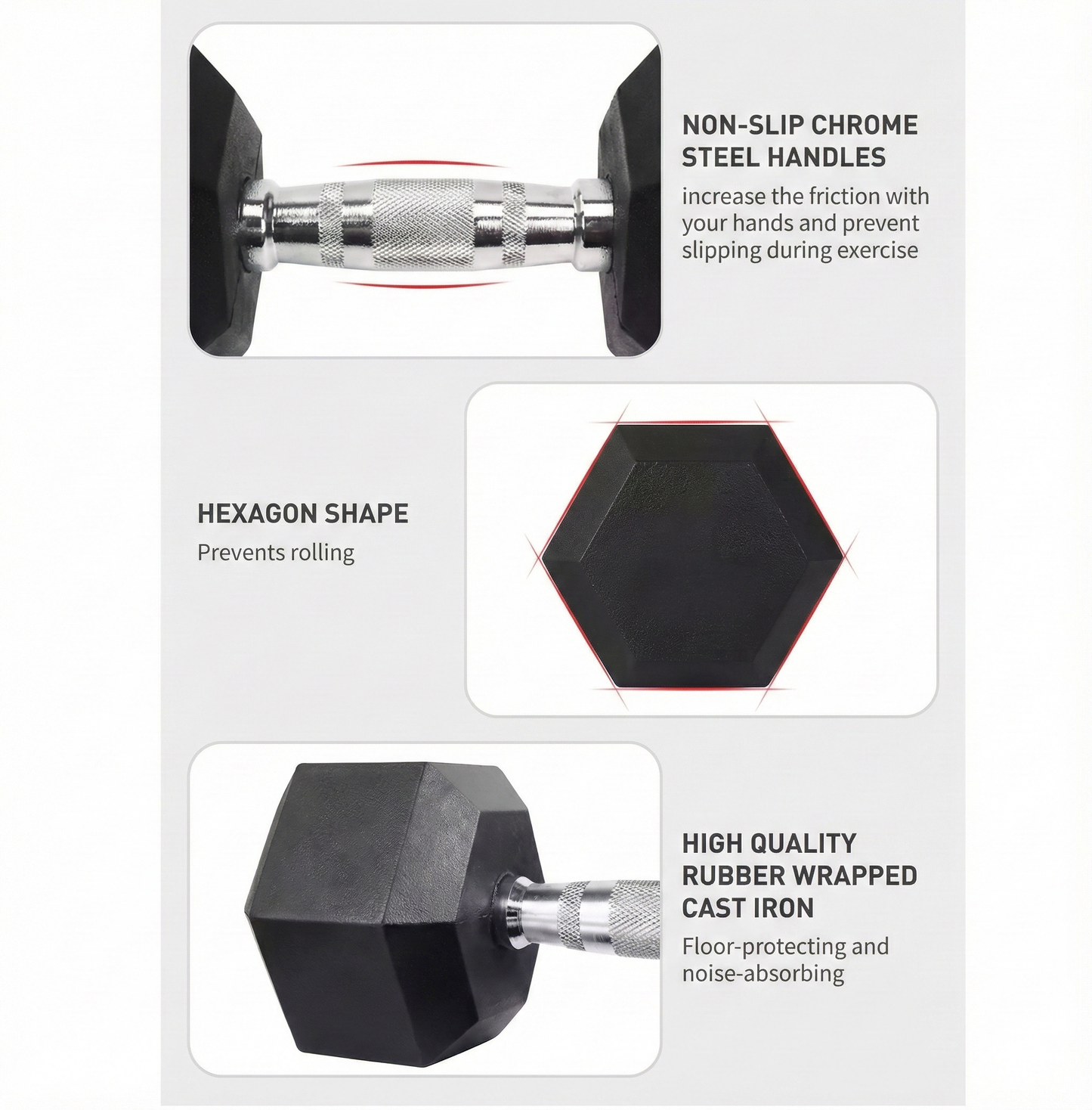 TitanForge Elite Hex 35LB Dumbbell