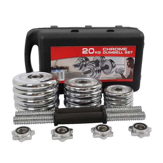 ChromeLux SpinLock Dumbbell Set
