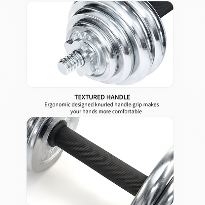 ChromeLux SpinLock Dumbbell Set